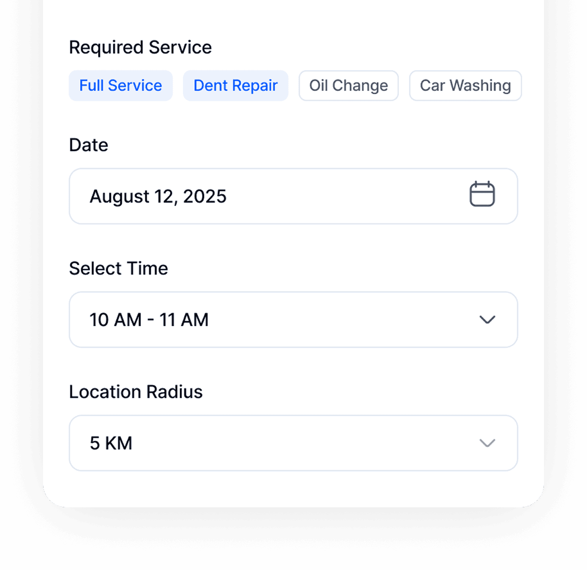 Customer searching and booking a mechanic online with OzAutoBook